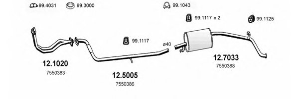 ASSO ART0819 Exhaust System